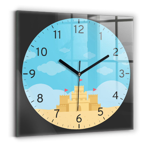 Orologio quadrato Castello di sabbia