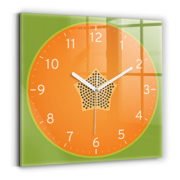 Orologio quadrato Frutto di papaya