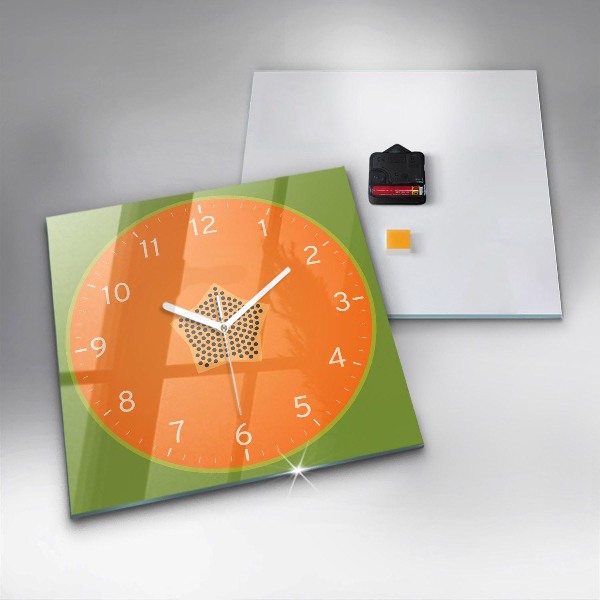 Orologio quadrato Frutto di papaya
