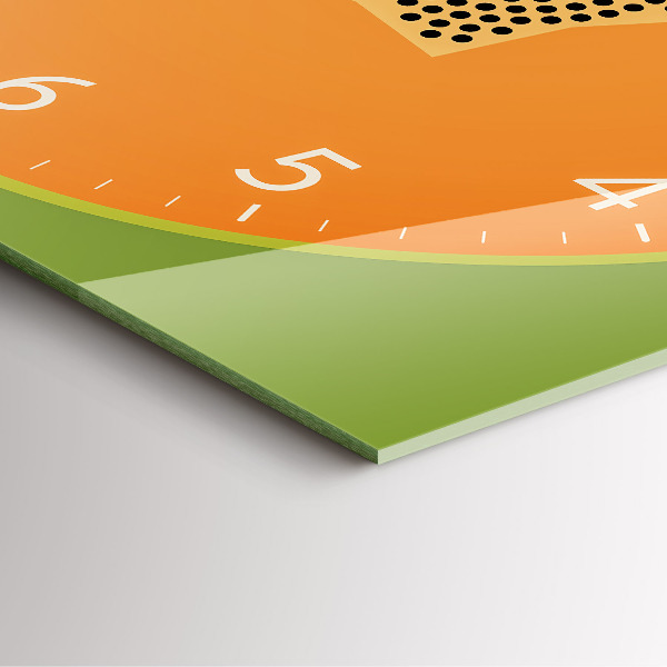 Orologio quadrato Frutto di papaya