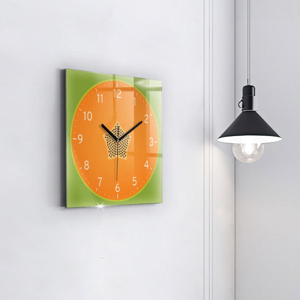 Orologio quadrato Frutto di papaya