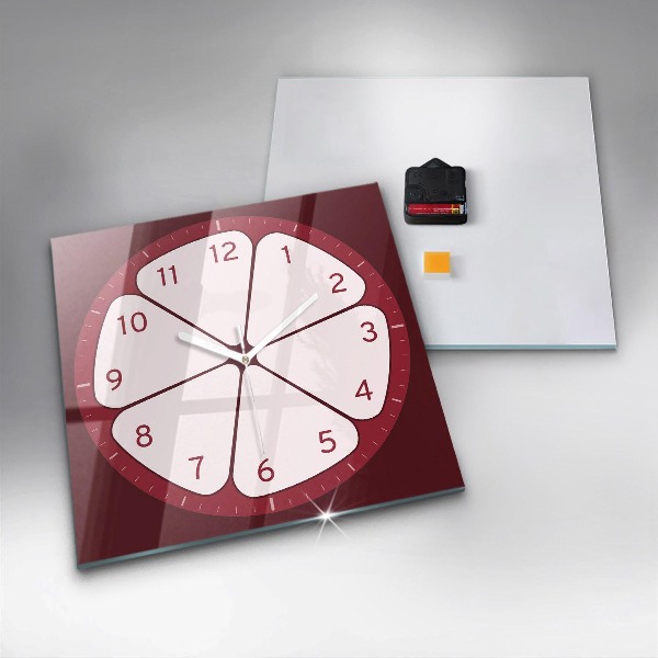 Orologio quadrato Frutta tagliata