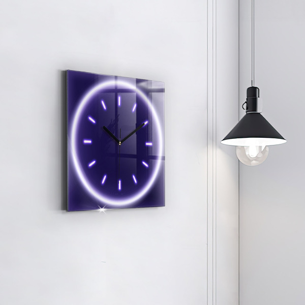 Orologio quadrato Linee al neon