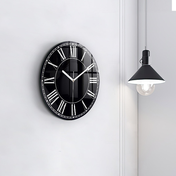 Orologio rotondo Numeri romani neri