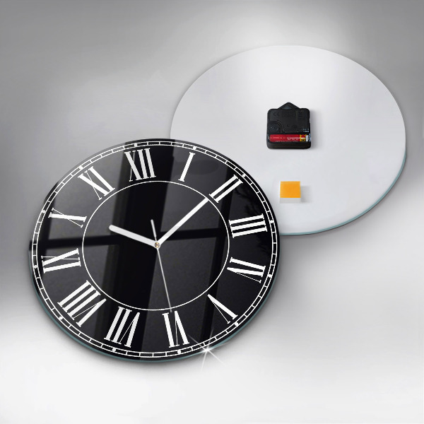 Orologio rotondo Numeri romani neri