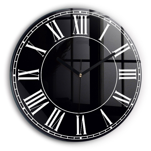 Orologio rotondo Numeri romani neri
