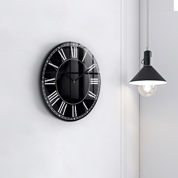 Orologio rotondo Numeri romani neri