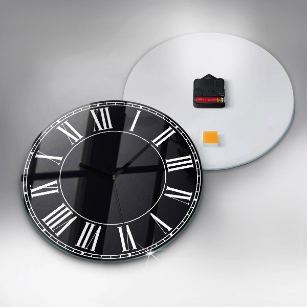 Orologio rotondo Numeri romani neri