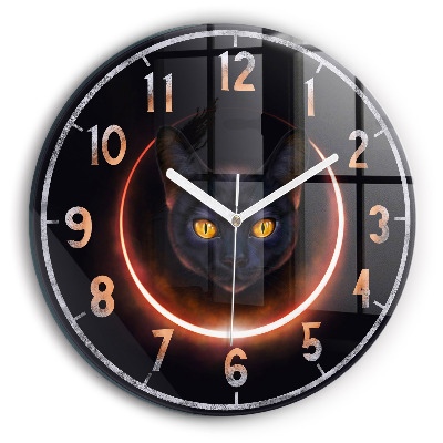 Orologio rotondo Gatto magico
