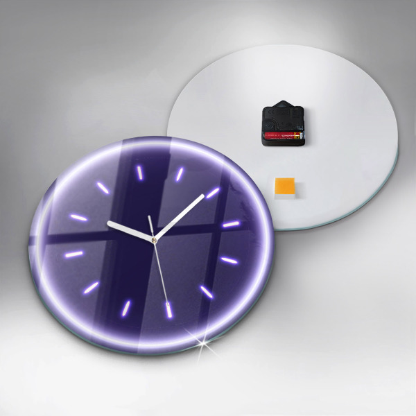 Orologio rotondo Linee al neon