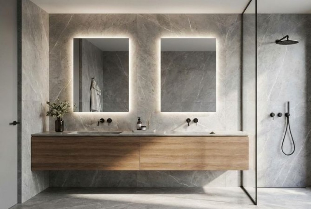 due specchi per il bagno
